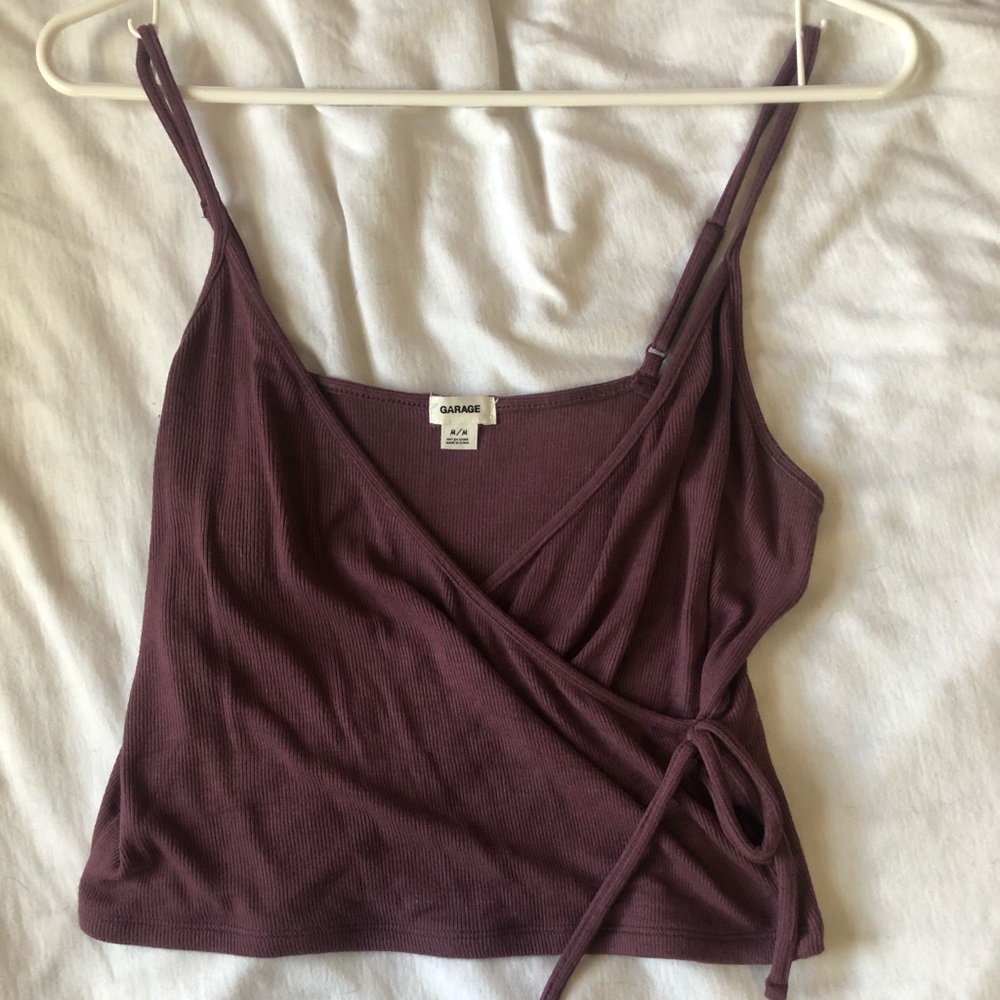 Purple crop top